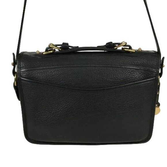 Vintage Dooney & Bourke AWL Black Leather Carrier Purse Shoulder Crossbody Bag - Picture 5 of 16